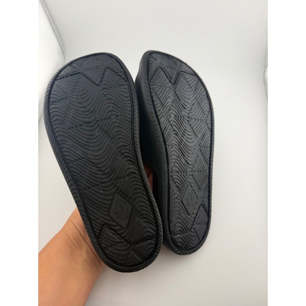 Chaco Chillos Slides Kids Size K4 Black Adjustable Strap Lightweight Sandals - Picture 4 of 7